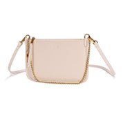 Clutch Santa Lolla Off White Alça Corrente 