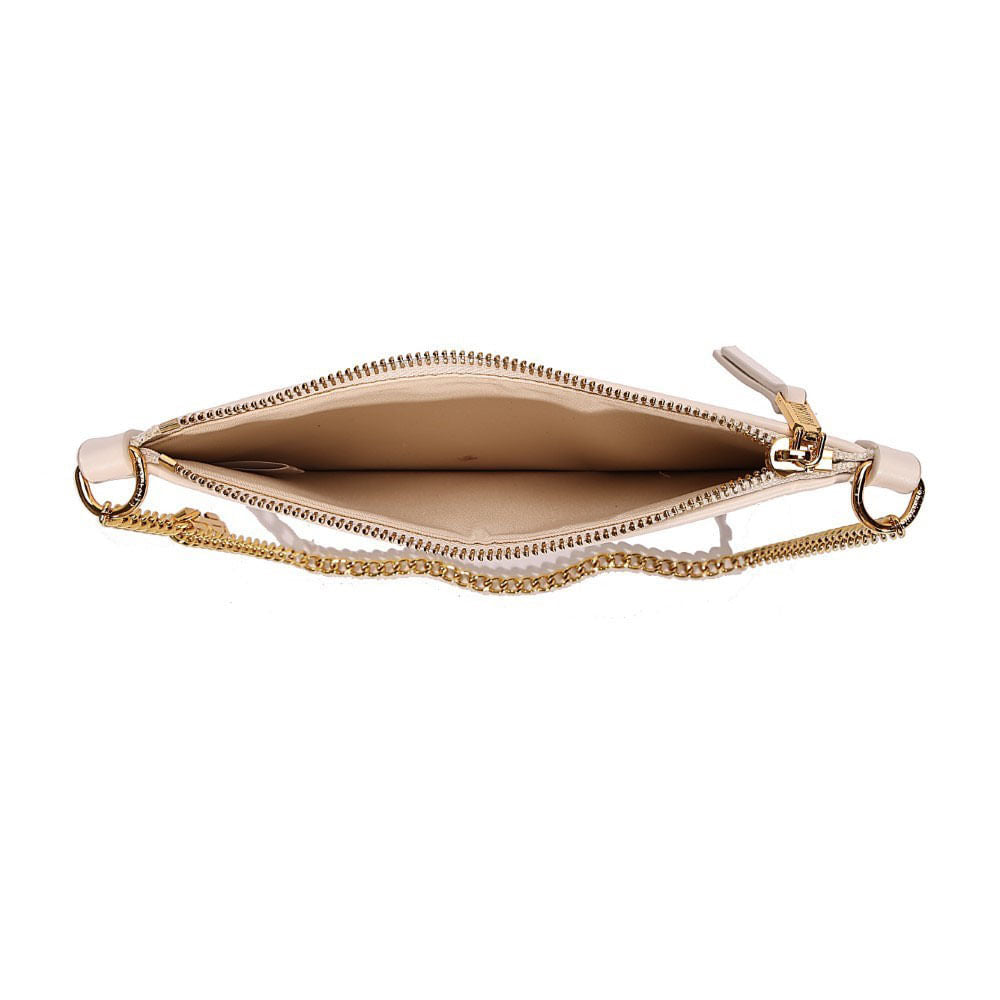Clutch Santa Lolla Off White Alça Corrente 