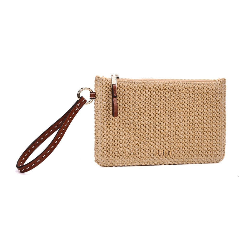 Clutch Santa Lolla Palha Tramada Alça De Mão
