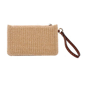 Clutch Santa Lolla Palha Tramada Alça De Mão