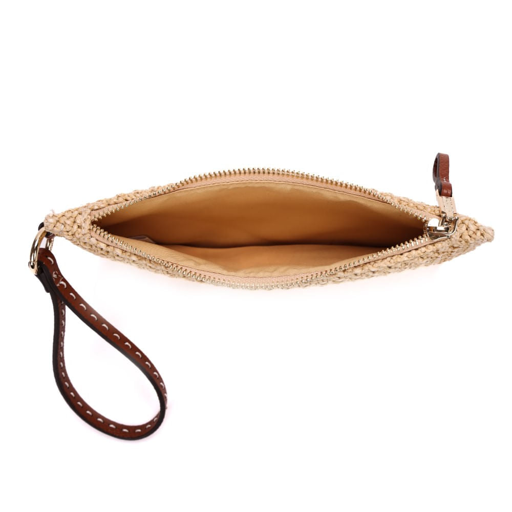 Clutch Santa Lolla Palha Tramada Alça De Mão