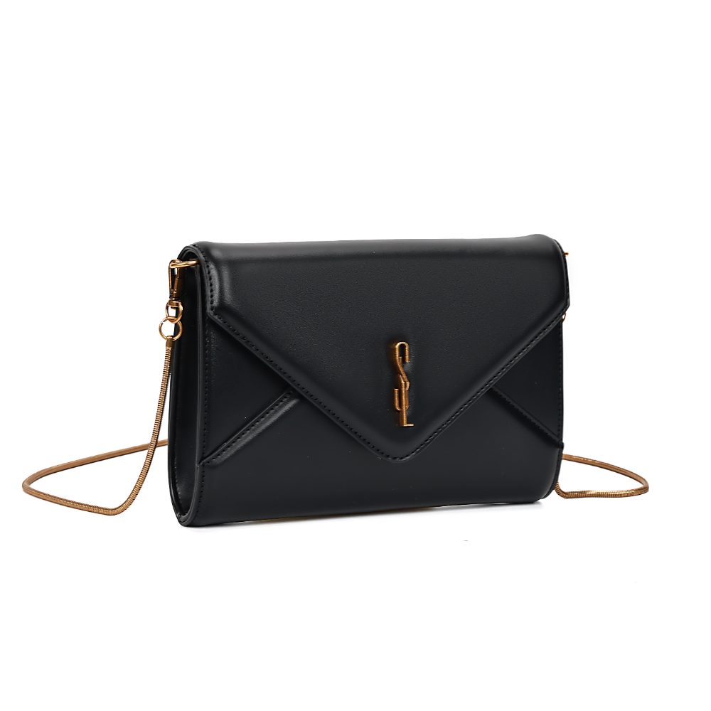 Clutch Santa Lolla Preta Com Alça Corrente