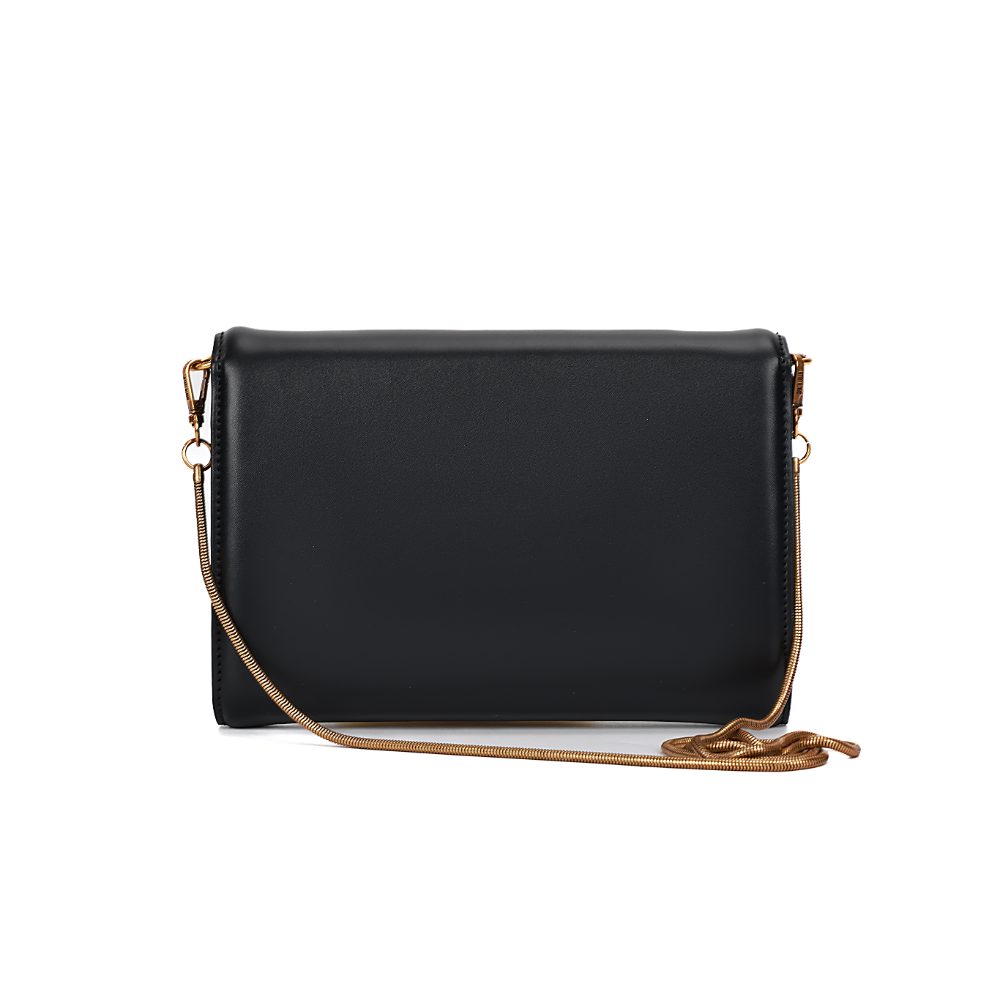 Clutch Santa Lolla Preta Com Alça Corrente