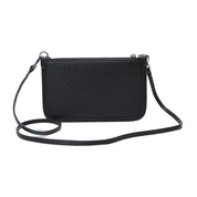 Clutch Santa Lolla Preta Corrente Prata Alça Tiracolo
