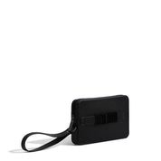 Clutch Santa Lolla Preta Emborrachada Alça De Mão
