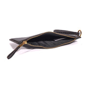 Clutch Santa Lolla Preta Pespontos Alça De Mão
