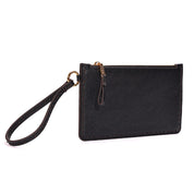 Clutch Santa Lolla Preta Pespontos Alça De Mão