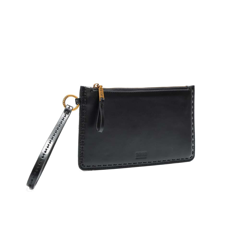 Clutch Santa Lolla Preta Soft Alça De Mão