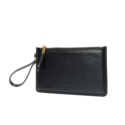Clutch Santa Lolla Preta Soft Alça De Mão