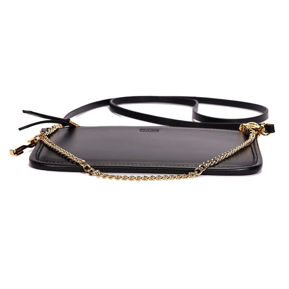 Clutch Santa Lolla Preto Alça Corrente 