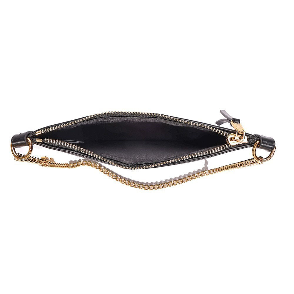 Clutch Santa Lolla Preto Alça Corrente 