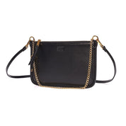 Clutch Santa Lolla Preto Alça Corrente 