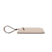 Clutch Santa Lolla Taupe Alça De Mão Zíper