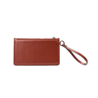 Clutch Santa Lolla Terracota Soft Alça De Mão