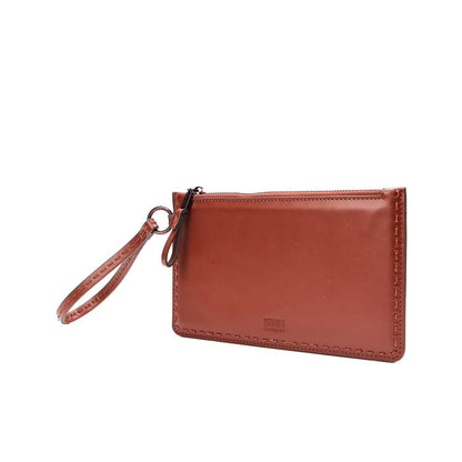 Clutch Santa Lolla Terracota Soft Alça De Mão