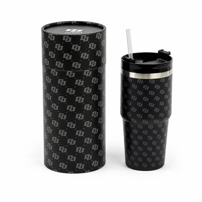 Copo Térmico Colcci Preto Monograma Tampa E Canudo