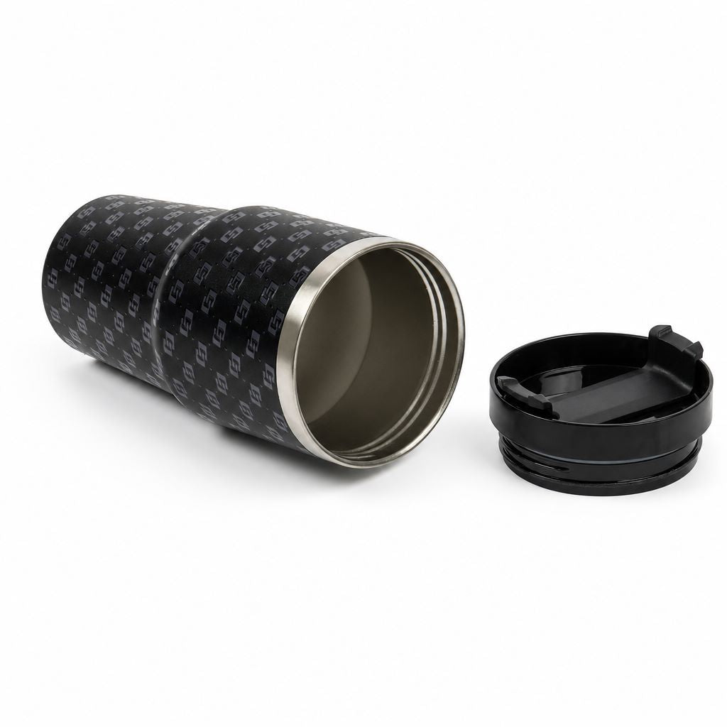 Copo Térmico Colcci Preto Monograma Tampa E Canudo