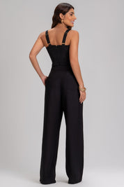 Cropped Frysaide Preto Pregas E Lastex