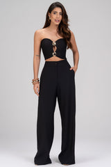Cropped Frysaide Preto Tomara Que Caia Metal