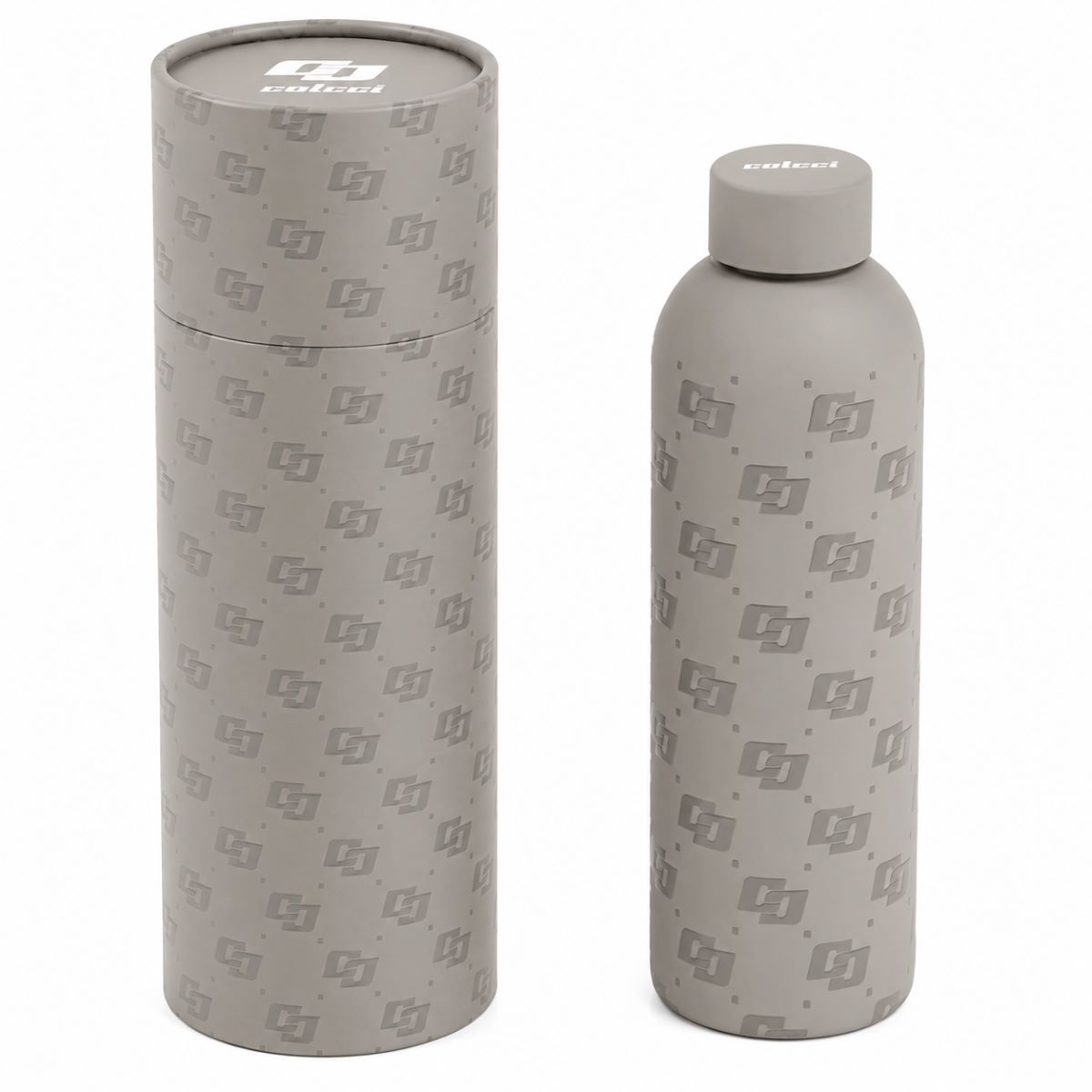 Garrafa Térmica Colcci Cinza Estampa Monograma 500Ml