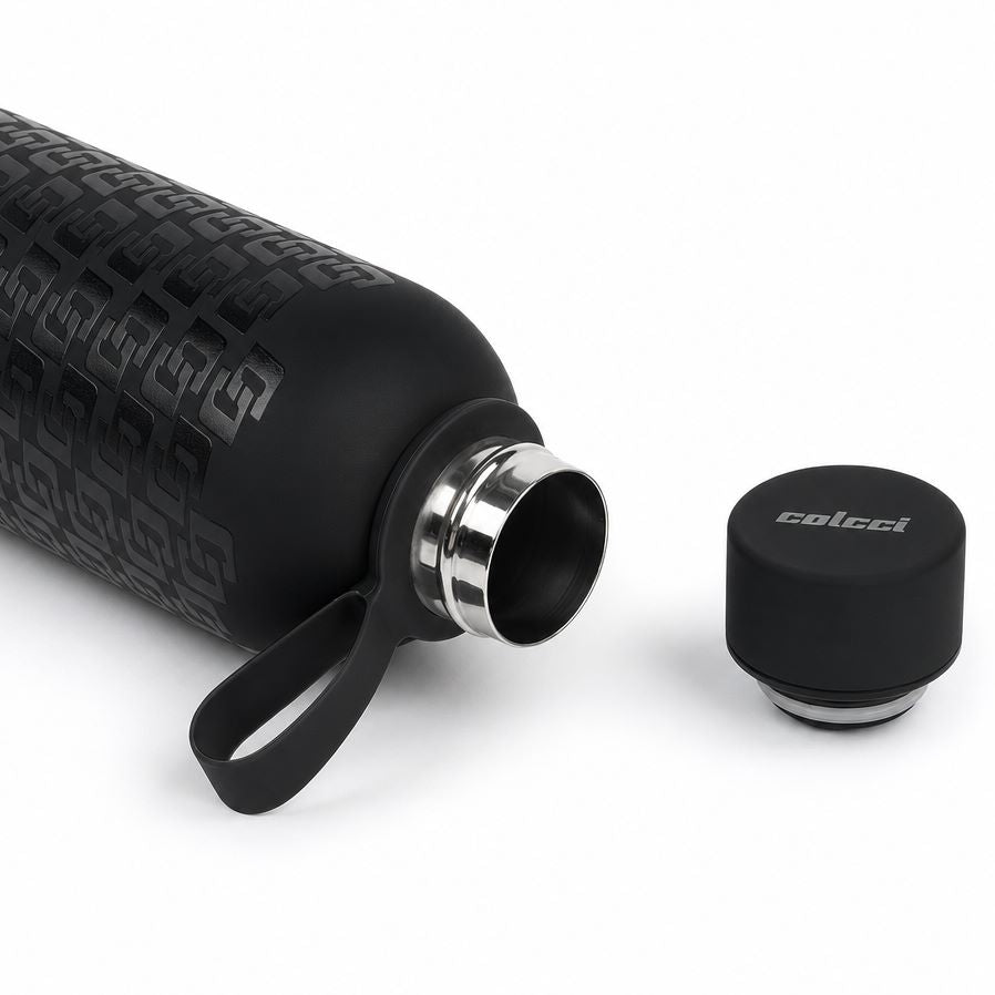Garrafa Térmica Colcci Preta 750Ml Monograma Relevo