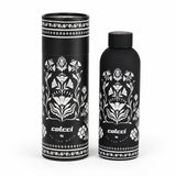 Garrafa Térmica Colcci Preta Estampa Floral 500Ml