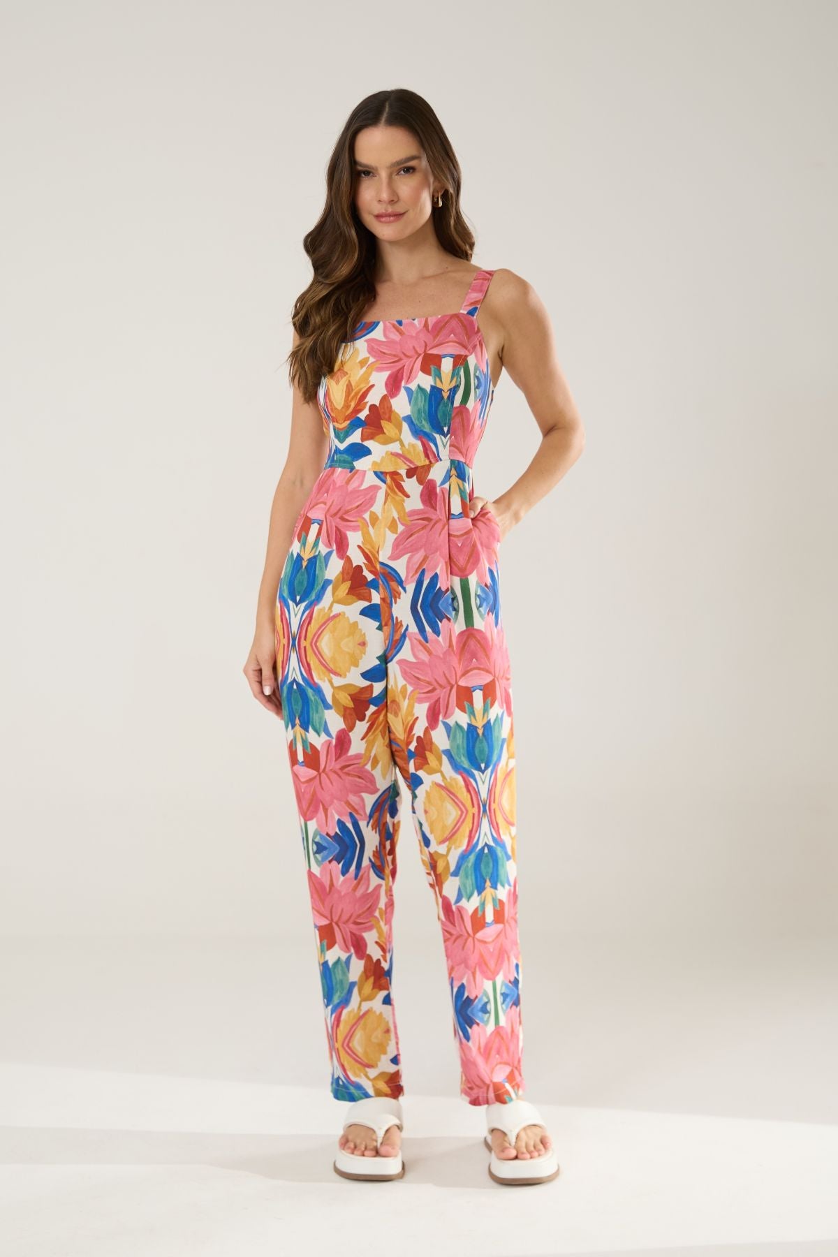 Macacão Flora Pastel Flo Maria 