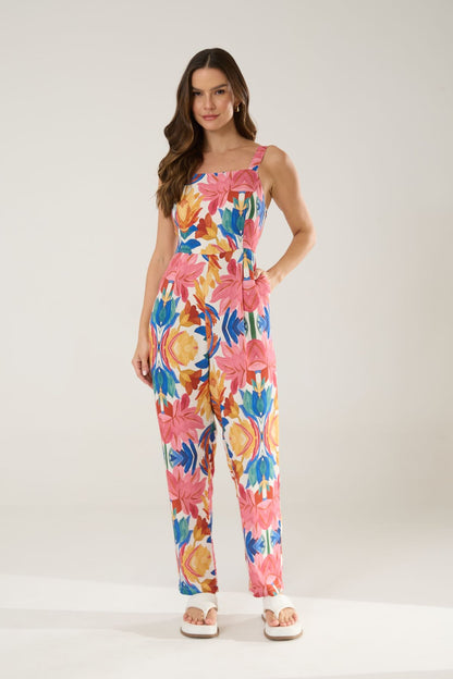 Macacão Flora Pastel Flo Maria 