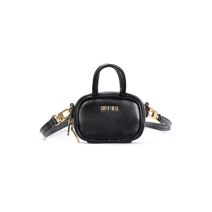 Mini Bag Santa Lolla Preta Alça Transversal