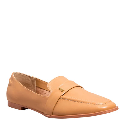 Mocassim Caramelo Santa Lolla Bico Quadrado