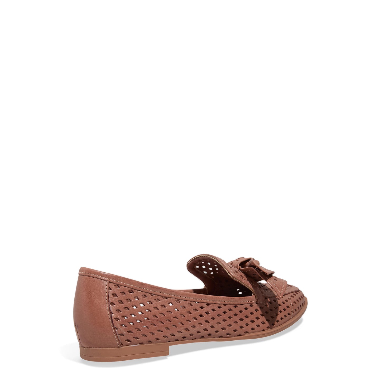 Mocassim Santa Lolla Caramelo Vazado Com Laço