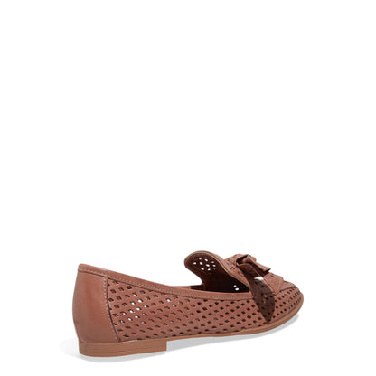 Mocassim Santa Lolla Caramelo Vazado Com Laço