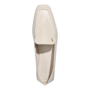 Mocassim Santa Lolla Couro Off White Bico Quadrado