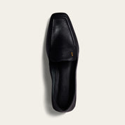 Mocassim Santa Lolla Preto Couro Bico Quadrado