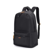 Mochila Santa Lolla Preta Nylon Pingente Laranja