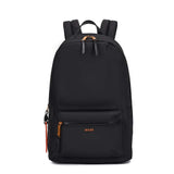 Mochila Santa Lolla Preta Nylon Pingente Laranja