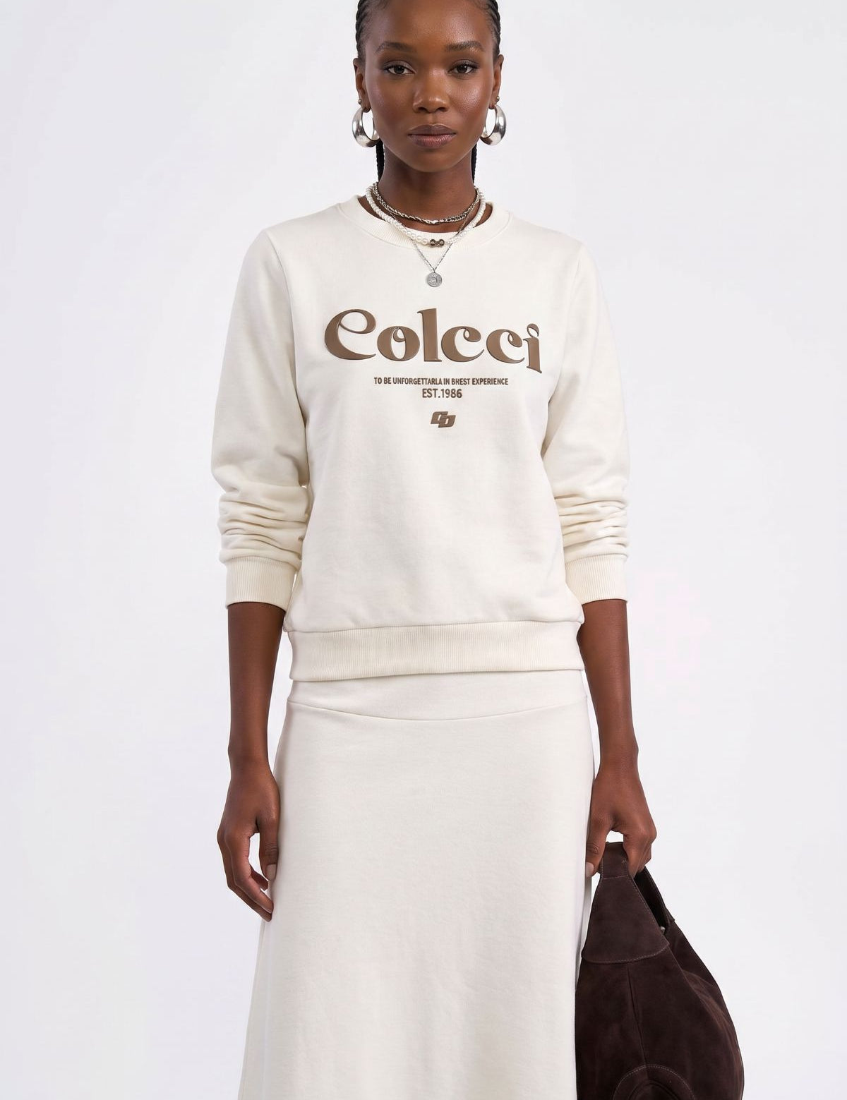 Moletom Colcci Off White Logo Frontal