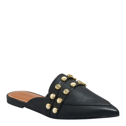 Mule Preto Santa Lolla Tachas Bico Fino