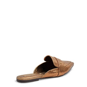 Mule Santa Lolla Bronze Metalizado Bico Fino