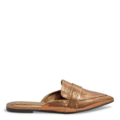 Mule Santa Lolla Bronze Metalizado Bico Fino