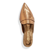 Mule Santa Lolla Bronze Metalizado Bico Fino
