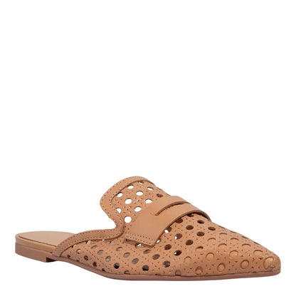 Mule Santa Lolla Couro Caramelo Tressê