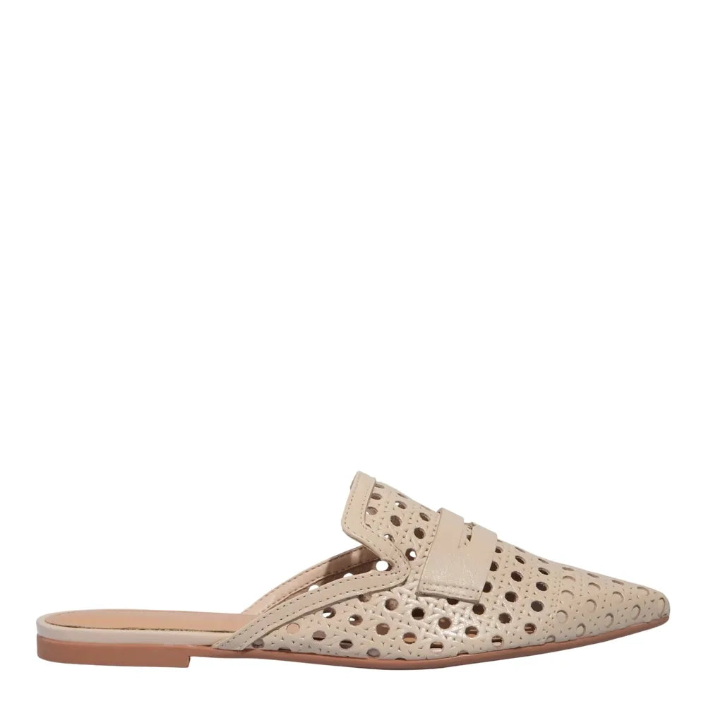 Mule Santa Lolla Couro Off White Tressê