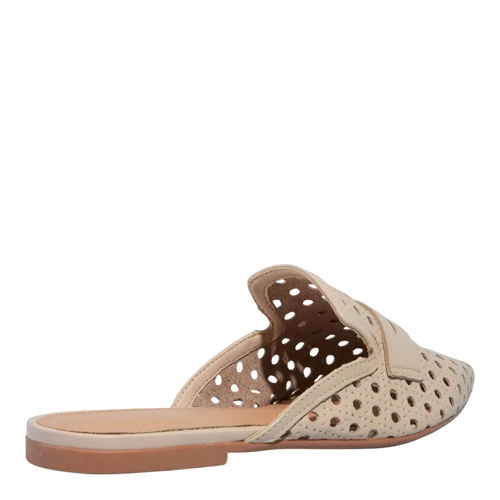 Mule Santa Lolla Couro Off White Tressê