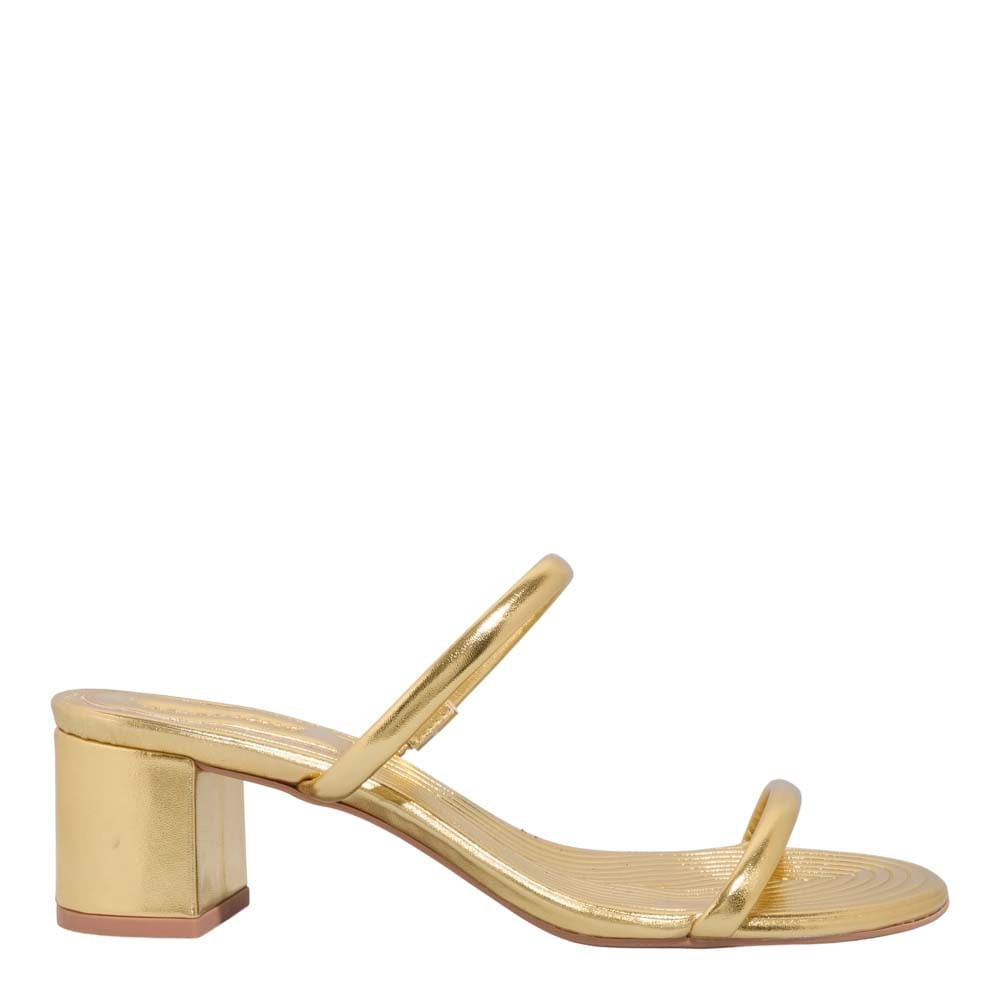 Mule Santa Lolla Dourado Metalizado Salto Grosso