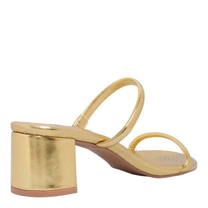 Mule Santa Lolla Dourado Metalizado Salto Grosso