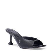 Mule Santa Lolla Preta Couro Salto Fino