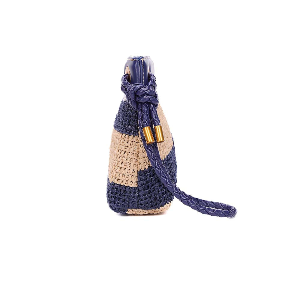 Necessaire Santa Lolla Azul Tramado Listras