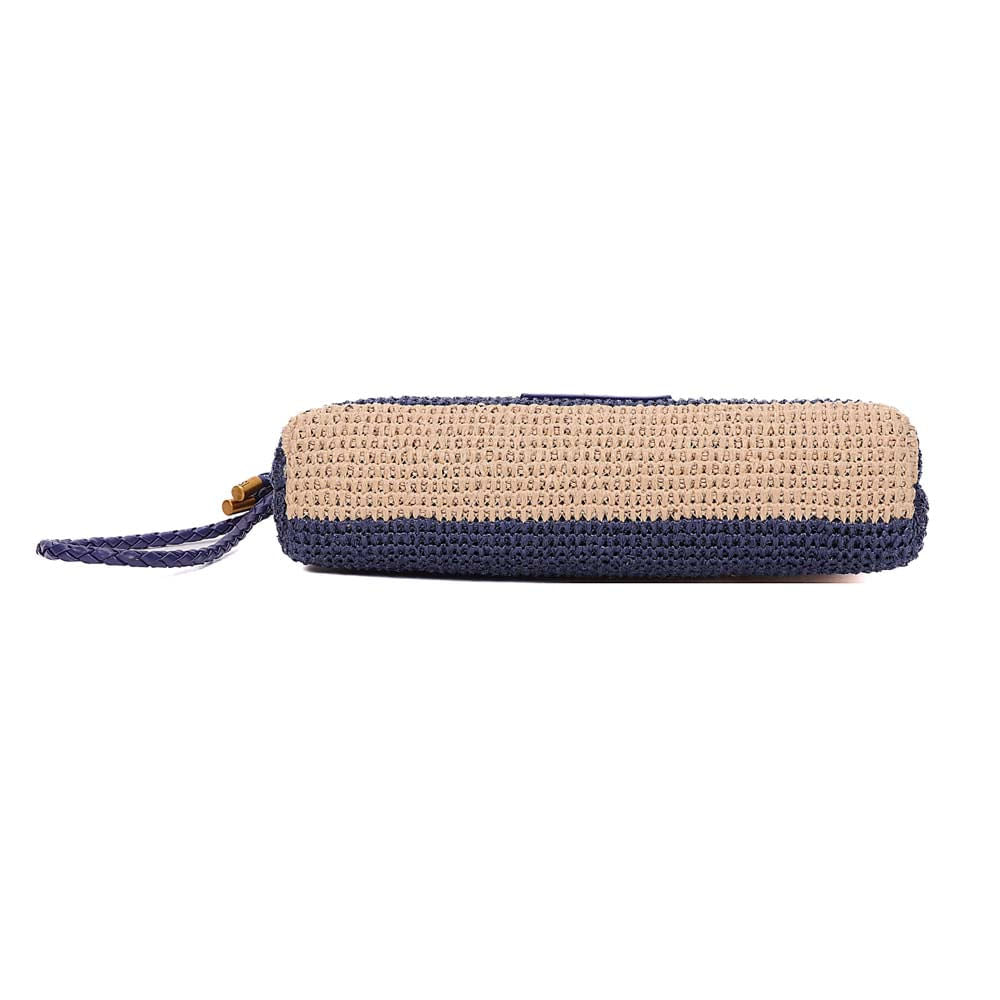 Necessaire Santa Lolla Azul Tramado Listras