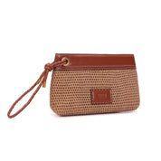 Necessaire Santa Lolla Bege Tramada Alça De Mão